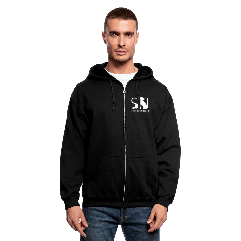 Spay/Neuter Clinic Zip Hoodie - black