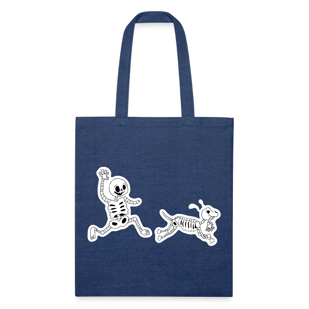
                  
                    Skeleton Friends Recycled Tote Bag - heather navy
                  
                