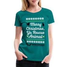 Load image into Gallery viewer, Ya Rescue Animal Contoured Premium T-Shirt - teal