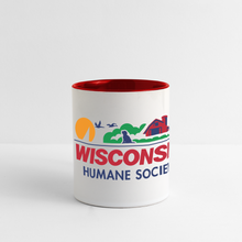 Load image into Gallery viewer, WHS License Plate Panoramic Mug - white/red