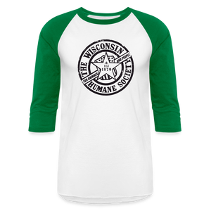 WHS 1879 Logo Baseball T-Shirt - white/kelly green