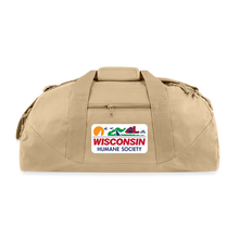 Load image into Gallery viewer, WHS License Plate Recycled Duffel Bag - beige