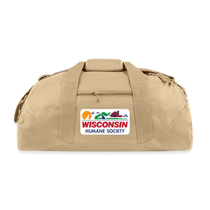 WHS License Plate Recycled Duffel Bag - beige