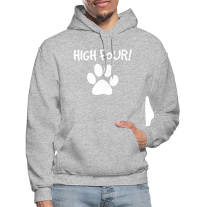 High Four! Heavy Blend Adult Hoodie - heather gray