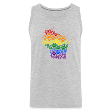 Load image into Gallery viewer, Pride Paws Premium Tank - heather gray