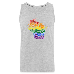 Pride Paws Premium Tank - heather gray