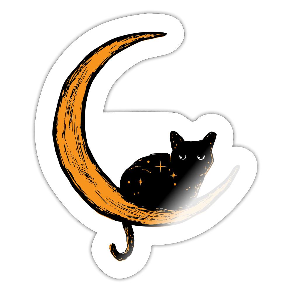 
                  
                    Moon Cat Sticker - white glossy
                  
                