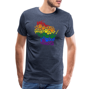 Pride Paws Classic Premium T-Shirt - heather blue