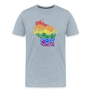 Pride Paws Classic Premium T-Shirt - heather ice blue