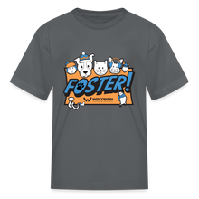 Load image into Gallery viewer, Foster Winter Logo Kids&#39; T-Shirt - charcoal