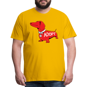 "Big Red Dog" Classic Premium T-Shirt - sun yellow