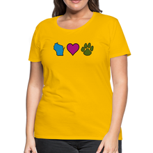 Load image into Gallery viewer, WI Loves Pets Contoured Premium T-Shirt - sun yellow