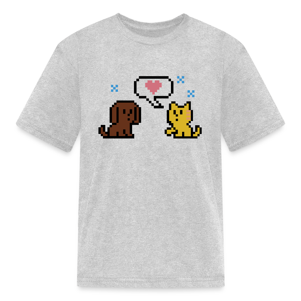 
                  
                    8-Bit Dog & Cat Kids' T-Shirt - heather gray
                  
                