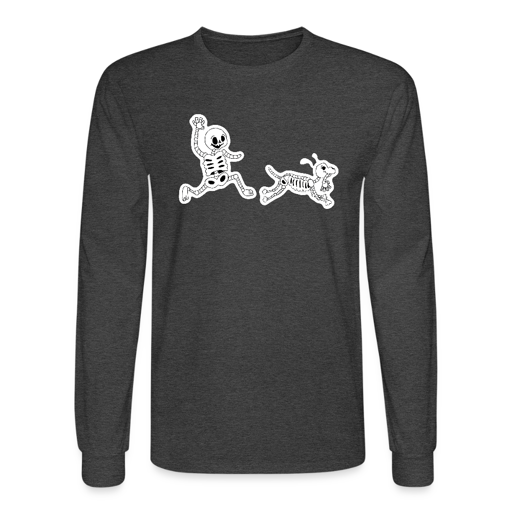 
                  
                    Skeleton Friends Long Sleeve T-Shirt - heather black
                  
                