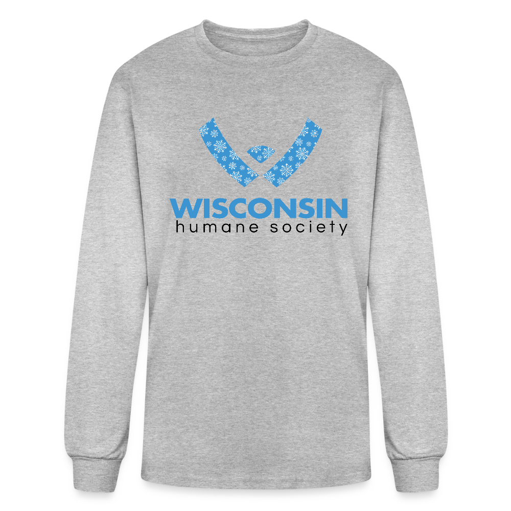 WHS Snow Logo Long Sleeve T-Shirt - heather gray