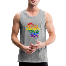 Load image into Gallery viewer, Pride Paws Premium Tank - heather gray