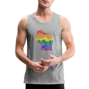 Pride Paws Premium Tank - heather gray