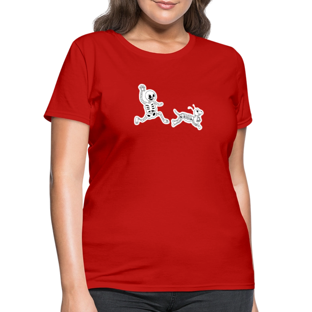 
                  
                    Skeleton Friends Contoured T-Shirt - red
                  
                