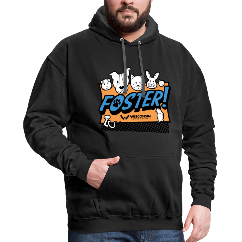 
                  
                    Foster Logo Contrast Hoodie - black/asphalt
                  
                