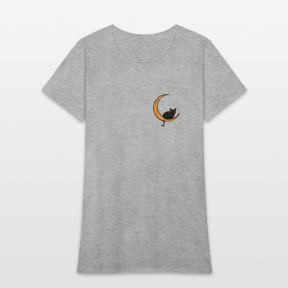 
                  
                    Moon Cat (Light) Contoured T-Shirt - heather gray
                  
                