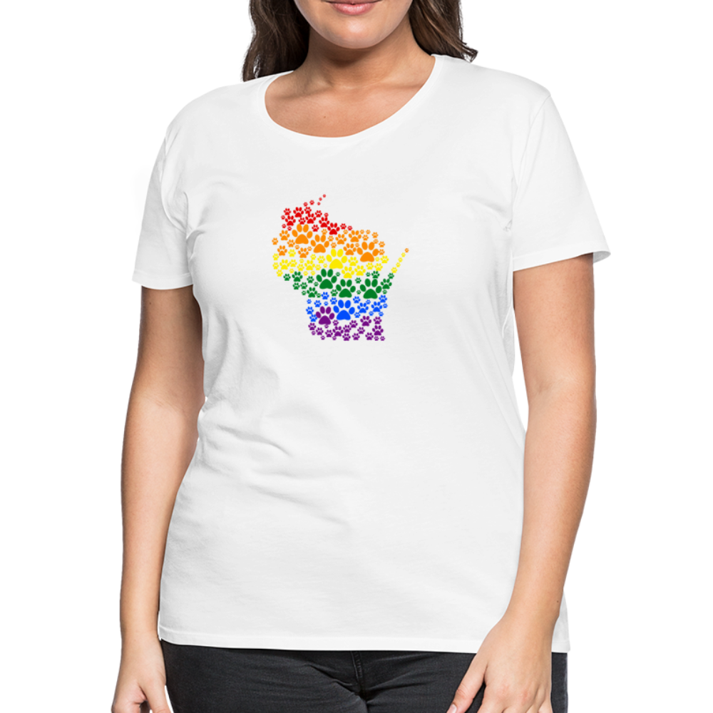 
                  
                    Pride Paws Contoured Premium T-Shirt - white
                  
                