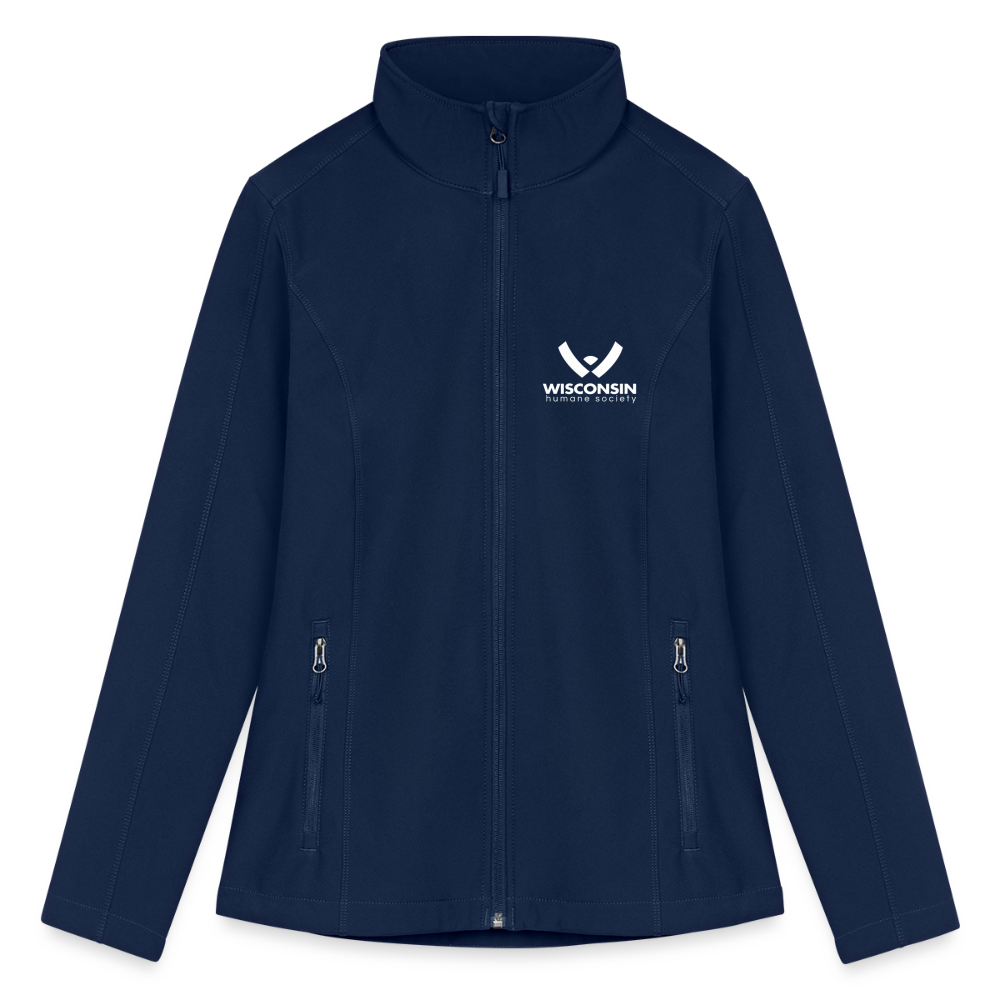 WHS Logo Contoured Soft Shell Jacket - navy