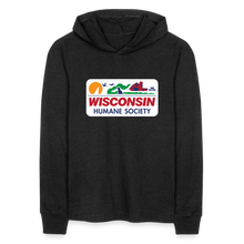 Load image into Gallery viewer, WHS License Plate Long Sleeve Hoodie Shirt - heather black