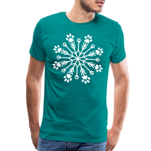 Load image into Gallery viewer, Paw Snowflake Premium T-Shirt - teal