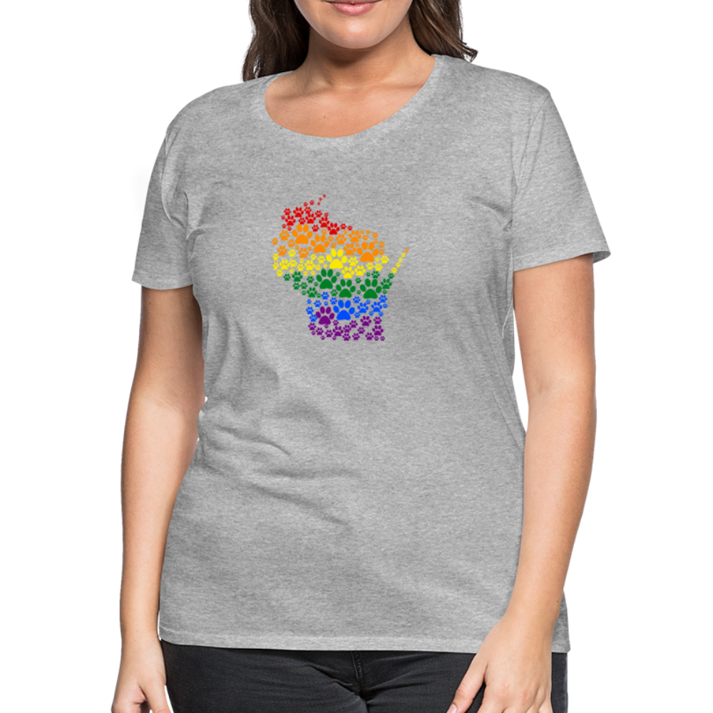 
                  
                    Pride Paws Contoured Premium T-Shirt - heather gray
                  
                