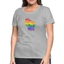 Load image into Gallery viewer, Pride Paws Contoured Premium T-Shirt - heather gray