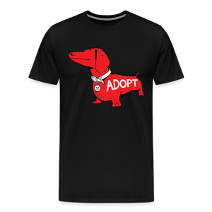 "Big Red Dog" Classic Premium T-Shirt - black