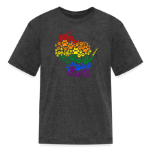 Load image into Gallery viewer, Pride Paws Kids&#39; T-Shirt - heather black