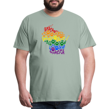 Load image into Gallery viewer, Pride Paws Classic Premium T-Shirt - steel green