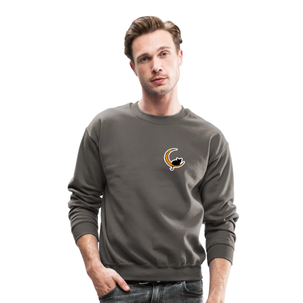 
                  
                    Moon Cat Crewneck Sweatshirt - asphalt gray
                  
                