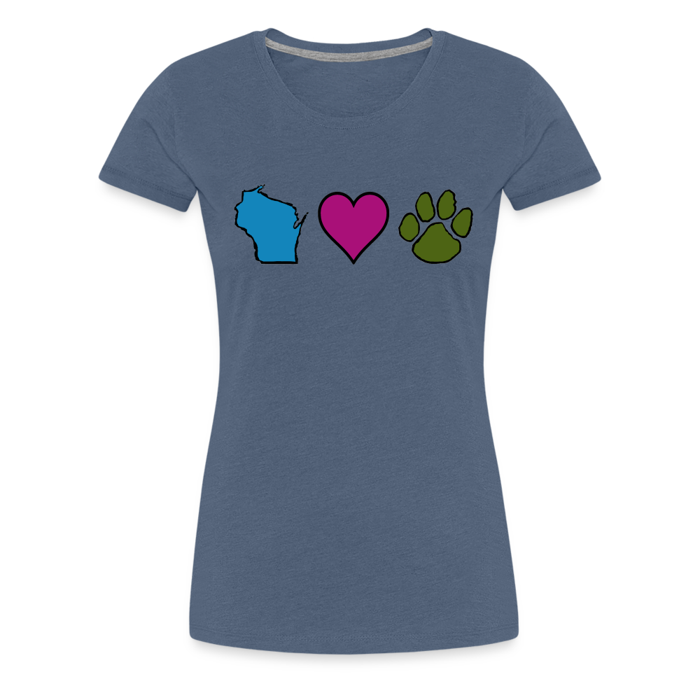 
                  
                    WI Loves Pets Contoured Premium T-Shirt - heather blue
                  
                