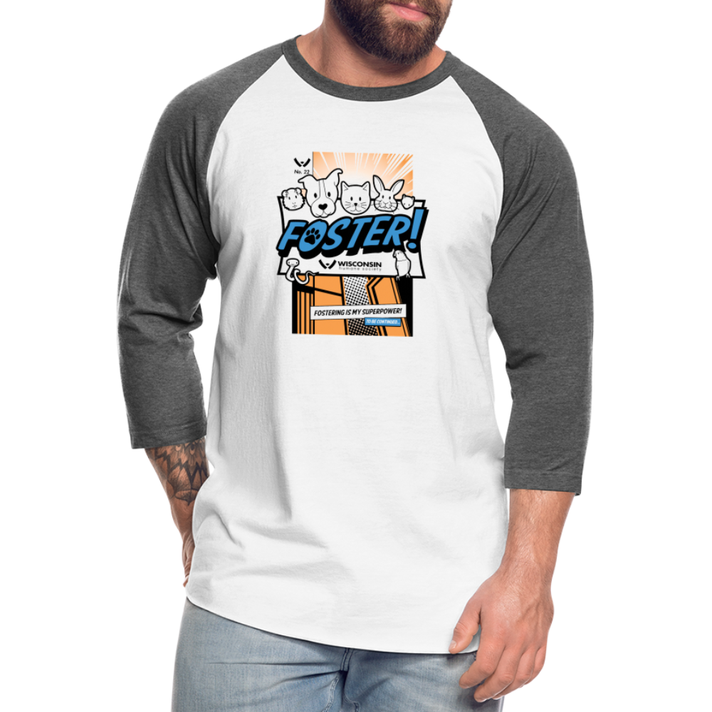 
                  
                    Foster Comic Baseball T-Shirt - white/charcoal
                  
                