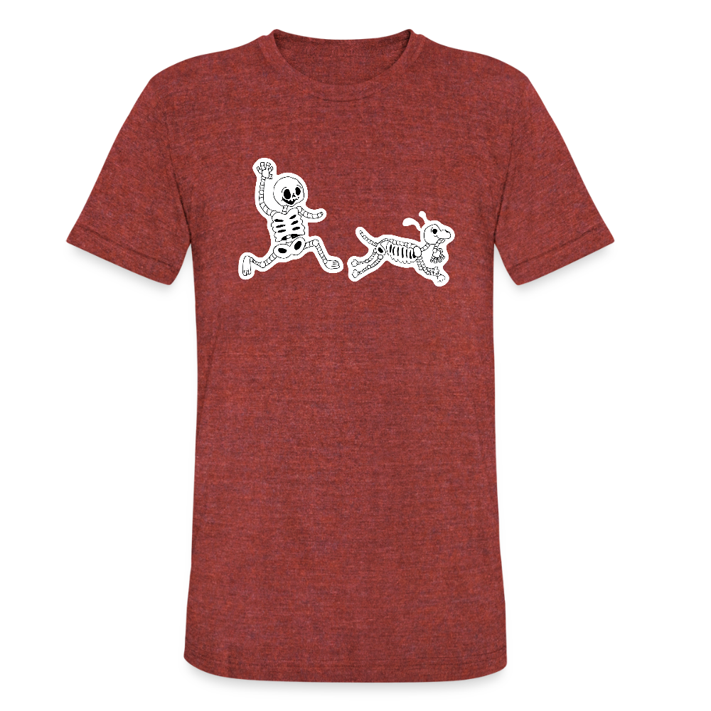 
                  
                    Skeleton Friends Unisex Tri-Blend T-Shirt - heather cranberry
                  
                
