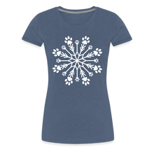 Load image into Gallery viewer, Paw Snowflake Premium T-Shirt - heather blue