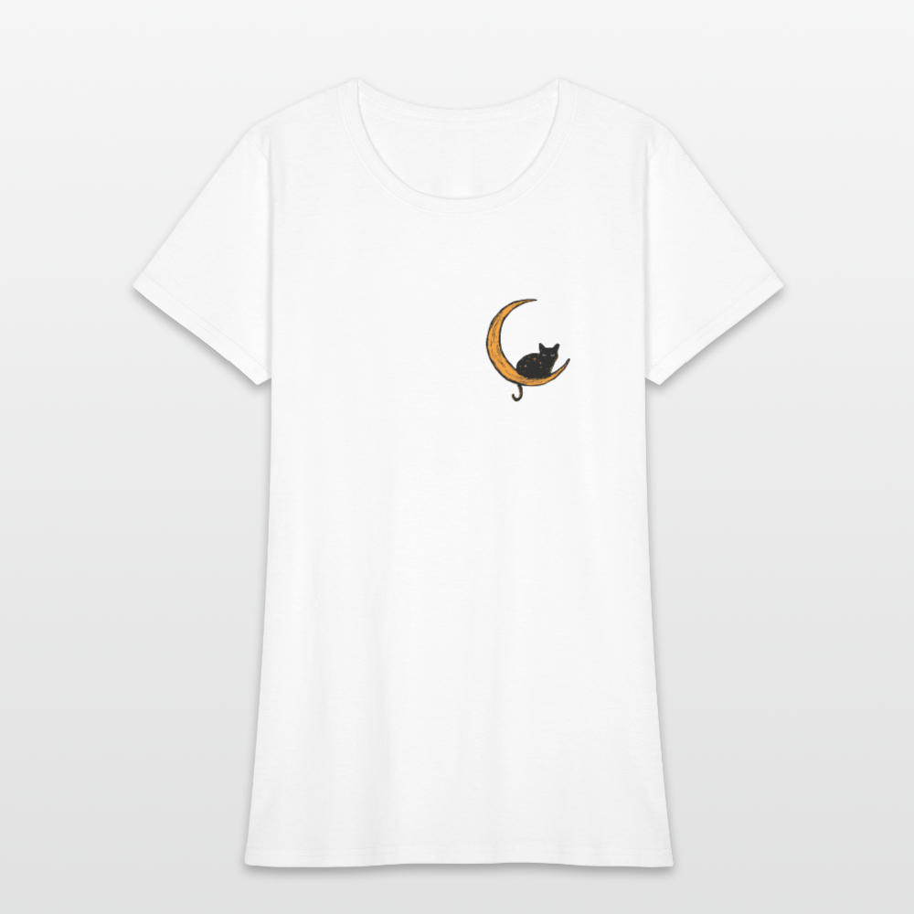 
                  
                    Moon Cat (Light) Contoured T-Shirt - white
                  
                