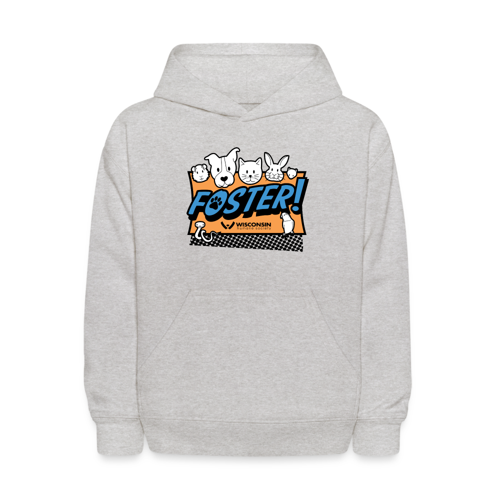 
                  
                    Foster Logo Kids' Hoodie - heather gray
                  
                