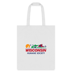 WHS License Plate Tote Bag - white