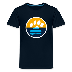 MKE Flag Paw Kids' Premium T-Shirt - deep navy