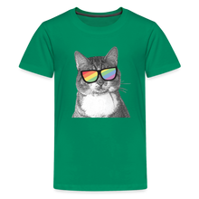 Load image into Gallery viewer, Pride Cat Kids&#39; Premium T-Shirt - kelly green