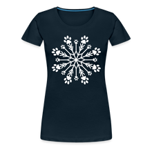 Load image into Gallery viewer, Paw Snowflake Premium T-Shirt - deep navy