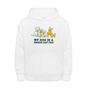 Dog is a GB Fan Kids' Hoodie - white