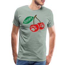 Load image into Gallery viewer, Door County Cherries Classic Premium T-Shirt - steel green