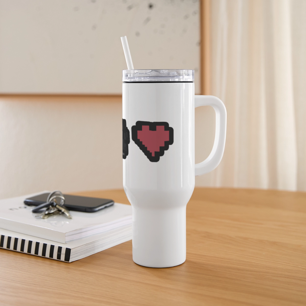 
                  
                    8-Bit Paw Heart 40 oz Travel Tumbler - white
                  
                