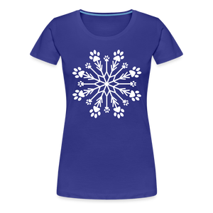 Paw Snowflake Premium T-Shirt - royal blue