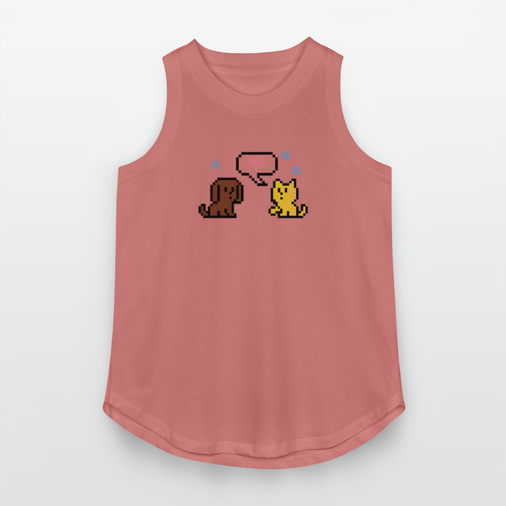 
                  
                    8-Bit Dog & Cat Relaxed Tank Top - mauve
                  
                
