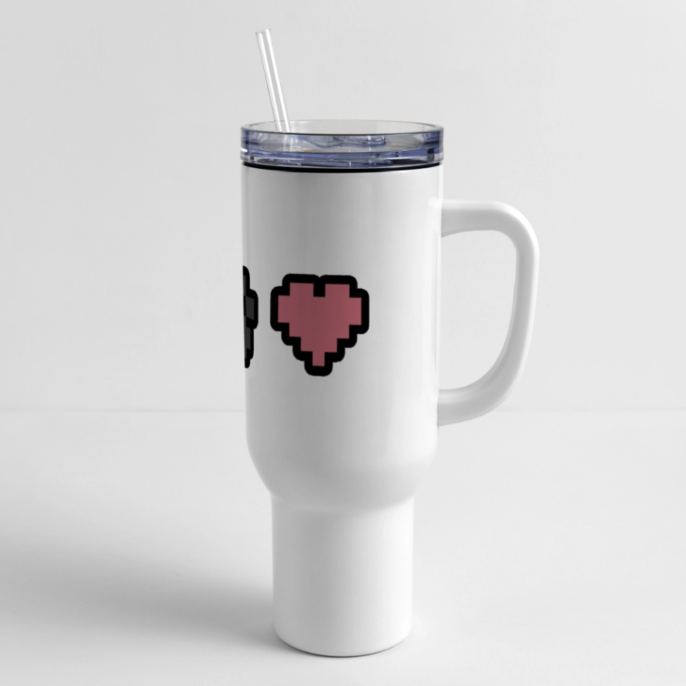 
                  
                    8-Bit Paw Heart 40 oz Travel Tumbler - white
                  
                